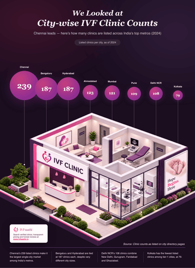 We Looked at City-wise IVF Clinic Counts